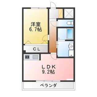 アモレ【1階】の間取り