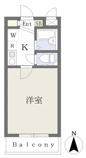 アイビーコート天美【3階】の間取り
