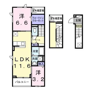 アルカディアIII【3階】の間取り