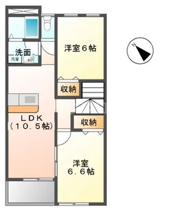ピアチェーレ【2階】の間取り