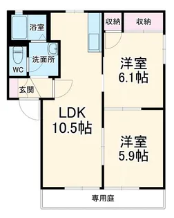 ジョイナス碧?A【1階】の間取り