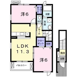 ナイト I【2階】の間取り