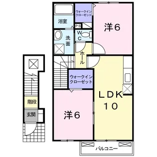 エルレイドひかりB【2階】の間取り