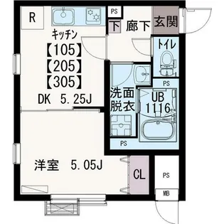 イクシオ blue tree【2階】の間取り