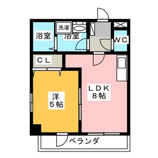 フェリジータ幸町【2階】の間取り