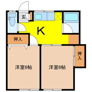 コーポアサノ【2階】の間取り