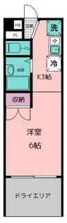 カーサ千早【1階】の間取り