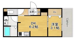 A-NEXT星ヶ丘【3階】の間取り