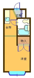 ヘリオス378谷保【2階】の間取り