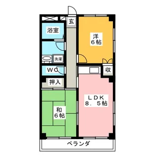 コム湘南【3階】の間取り