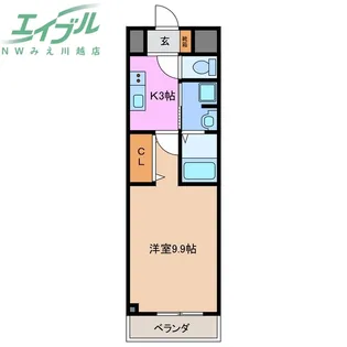 M’sII【3階】の間取り