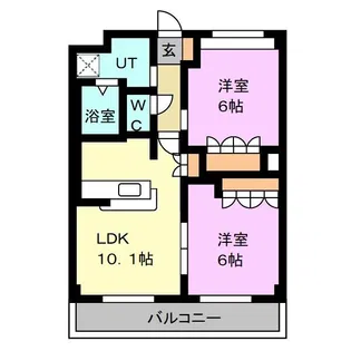 ふぁみーるA【1階】の間取り