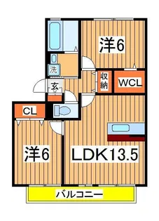 セントラルパークハイツB【3階】の間取り