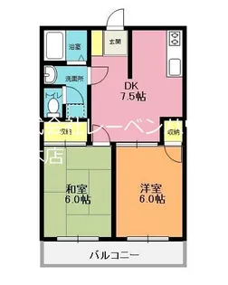 アーバンハイツ岡野【1階】の間取り