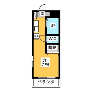 ファーストシティ六会【1階】の間取り