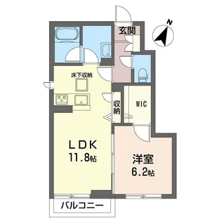シャーメゾンアンクレール【1階】の間取り