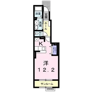 ブリーズ・アルカディアII【1階】の間取り