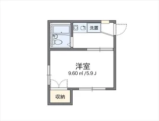 レオパレス六郷土手第2【1階】の間取り