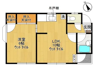 サンパールII【2階】の間取り