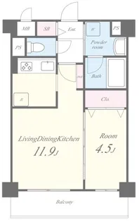 La Verde長田(ラヴェルデナガタ)【2階】の間取り