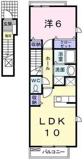 ヴィラ・ブライト I【2階】の間取り