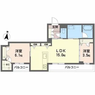 シャーメゾン ウィステリア【4階】の間取り
