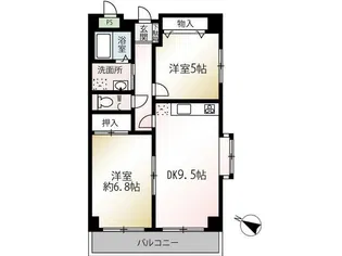 フォンターナ市ヶ尾【2階】の間取り