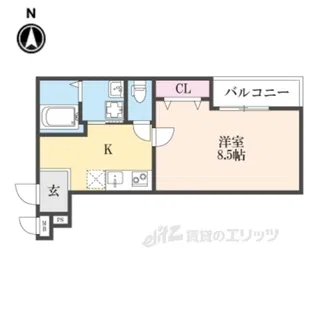 フジパレス阪急塚口ウエスト1番館【1階】の間取り