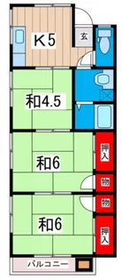 やすひとハイツ【1階】の間取り