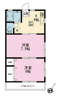 第2イーグルハイツ【1階】の間取り