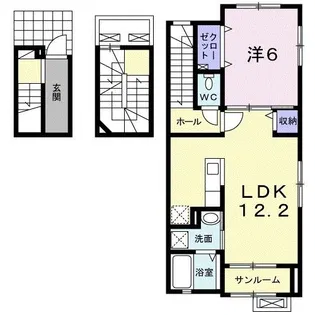 ディア コート【3階】の間取り