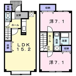 プラシード【1階】の間取り