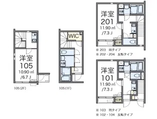 クレイノFUJIMATSU【1階】の間取り