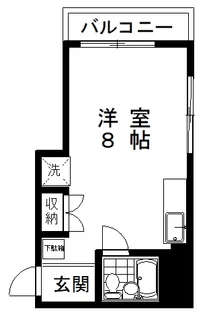 FLAT-K【4階】の間取り