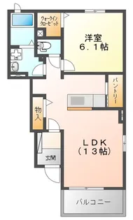 ピーハート【1階】の間取り