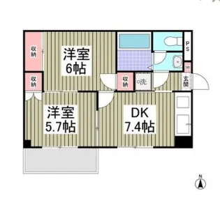 HILLSIDE東川口【2階】の間取り