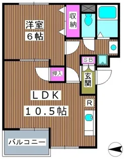 トリヴァンベール蓮根【3階】の間取り