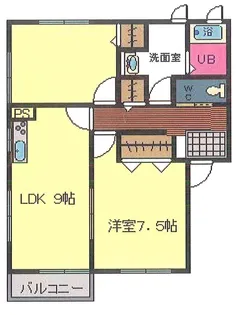 コンフォール交り江【2階】の間取り