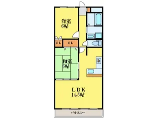 第3コーポ浜田【7階】の間取り