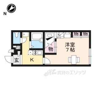 レオパレスメープルラック【2階】の間取り
