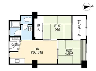 UR津島【7階】の間取り