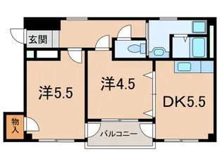 コンフォ-ト本山【4階】の間取り