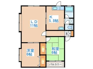 チェリ-ハイツ【1階】の間取り