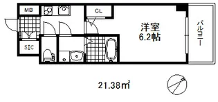 エスリード神戸グランドール【12階】の間取り