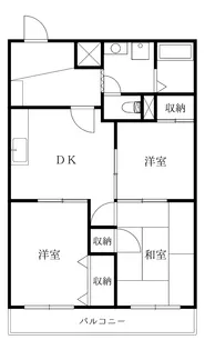 徳島県徳島市住吉1【マンション】の間取り