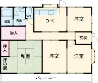 森コーポII 東【2階】の間取り