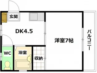 カーサ青崎2【1階】の間取り