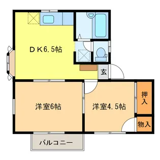 昇龍コーポ【2階】の間取り
