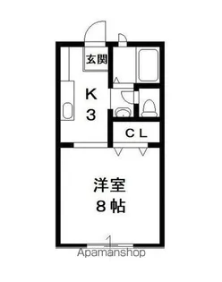 コーポフリーダム【1階】の間取り