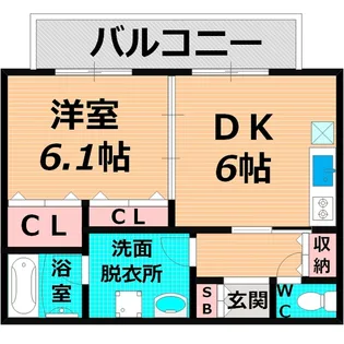 大阪府大阪市鶴見区今津南1【アパート】の間取り
